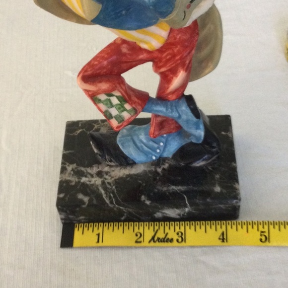 Whimsical Clown Sculpture in Red, Blue, and  Yellow. * - Picture 7 of 8